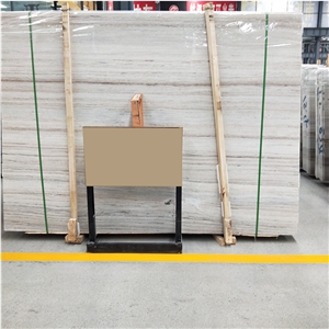 Crystal Wood Grain Marble Vein Wood Slab