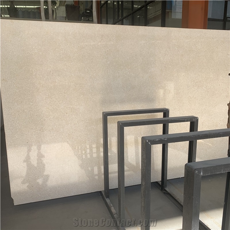 France Gloden Flower Beige Color Limestone Slab