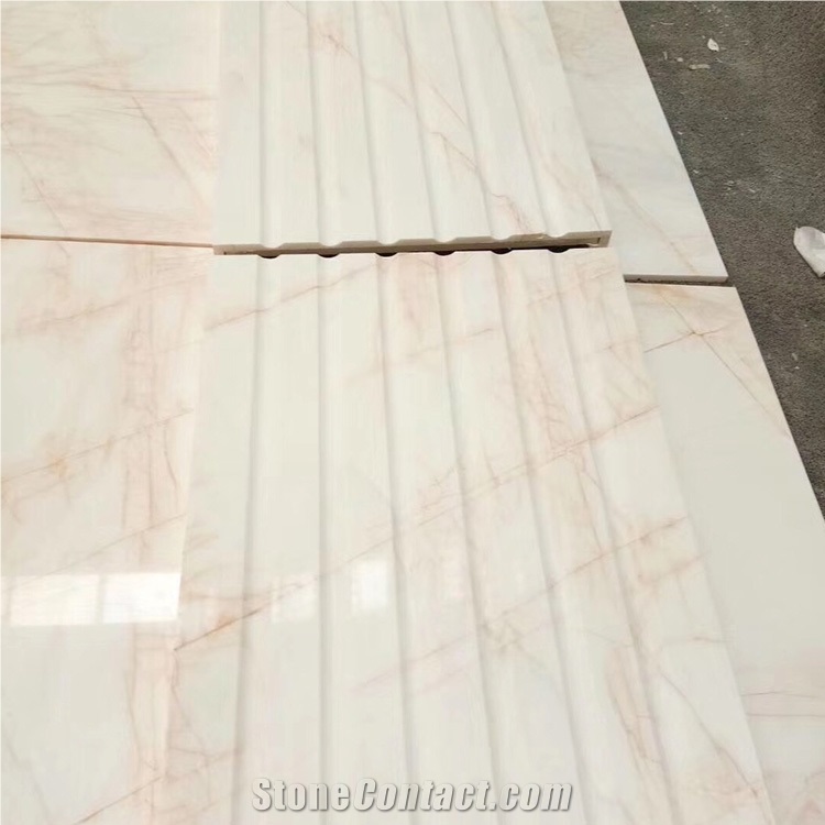 Golden Spider Stone White Marble Tile