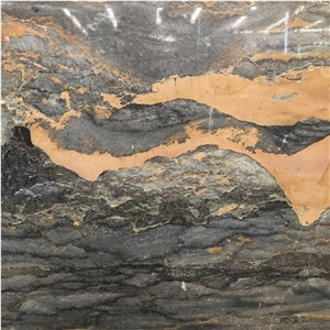 Luxury Brown Stone Andes Volcano Marble Slab