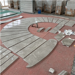 Mayan Grey Marble Spiral Stair Indoor Decorative