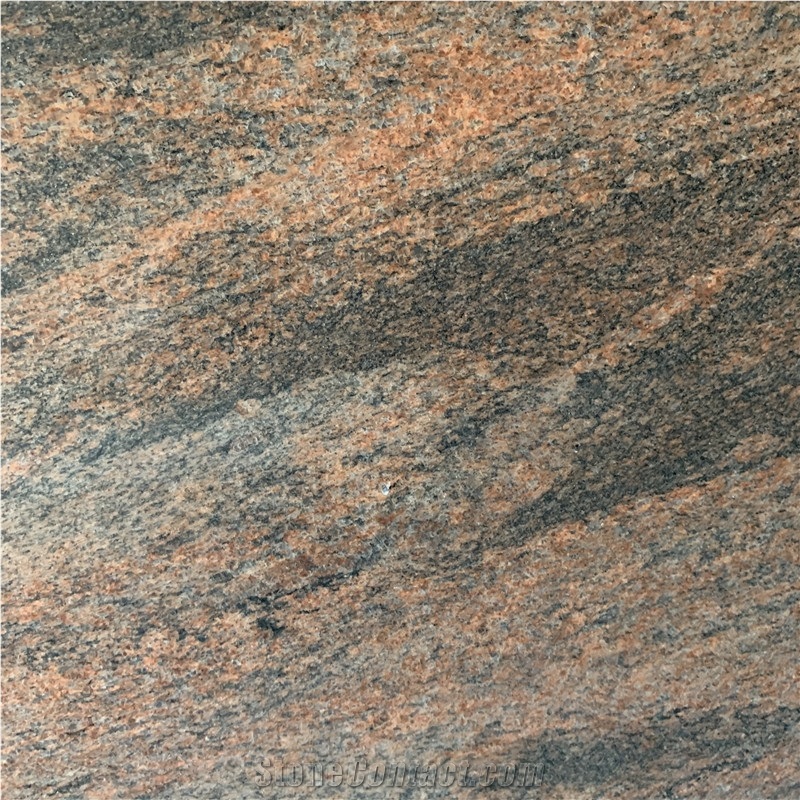 Multicolor Red Granite Slab For Flooring And Wall Cladding