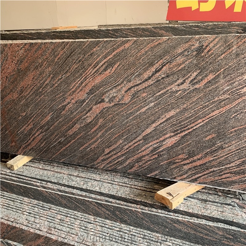 Multicolor Red Granite Slab For Flooring And Wall Cladding