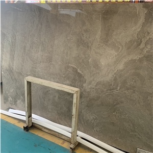 New Gascogne Blue Limestone Slab For Hotel Project
