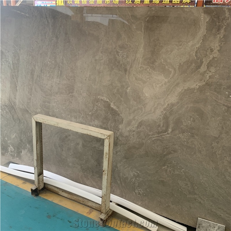 New Gascogne Blue Limestone Slab For Hotel Project