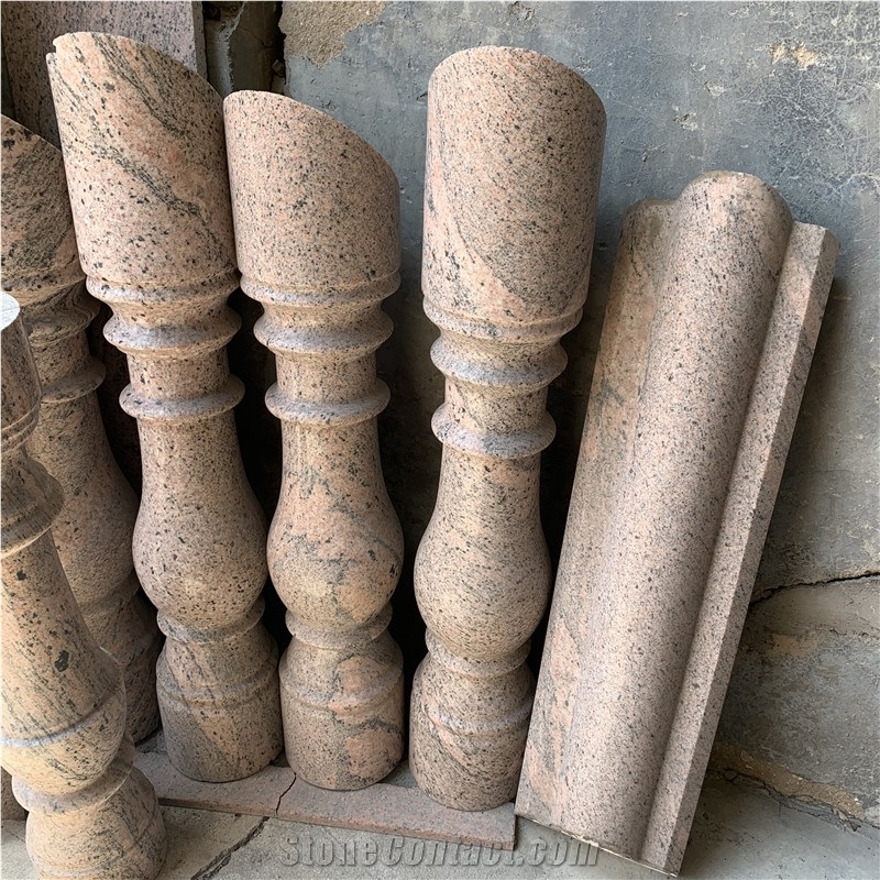 Outdoor Decor California Red Granite Balustrades