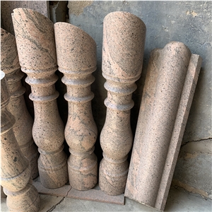 Outdoor Decor California Red Granite Balustrades