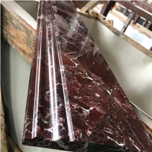 Rosso Levanto Red Marble Slab for Interior Wall
