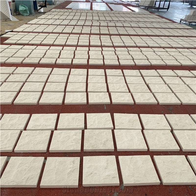 White Limestone Tiles for Exterior Wall Cladding