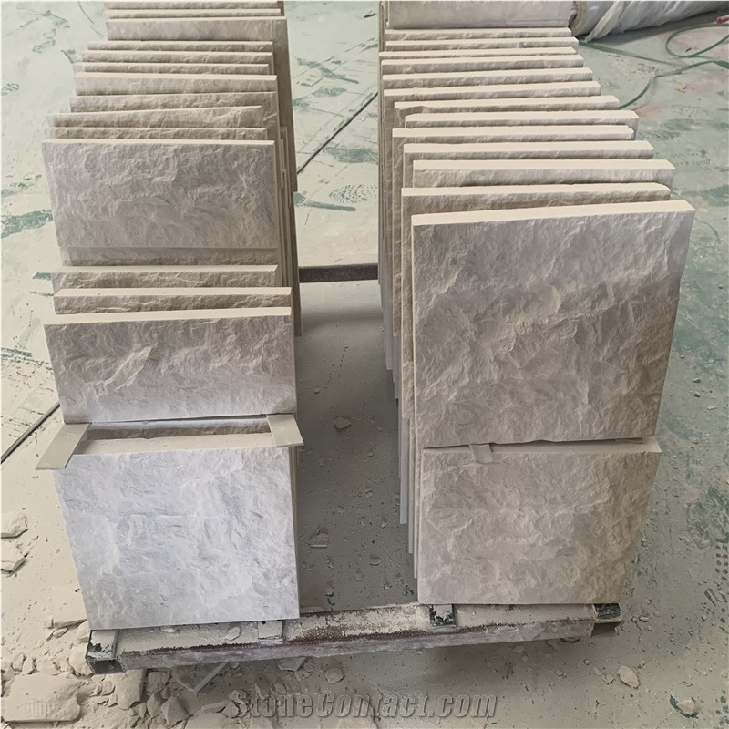 White Limestone Tiles for Exterior Wall Cladding