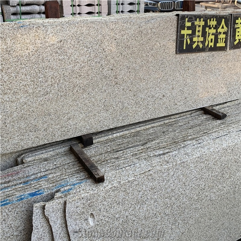 Yellow Granite Slab Tile For Outdoor Wall Cladding