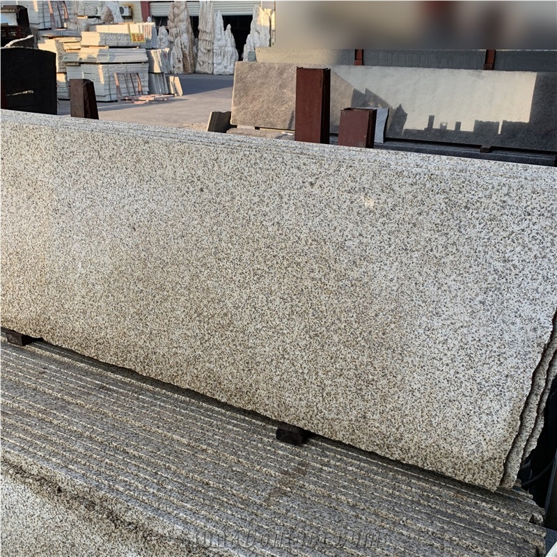 Yellow Granite Slab Tile For Outdoor Wall Cladding