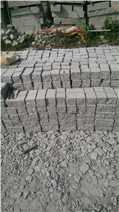 G341 Light Grey Granite Cubes Setts