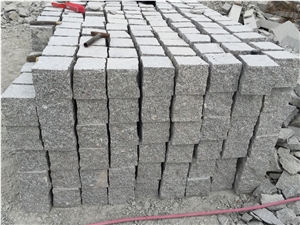 G341 Light Grey Granite Cubes Setts