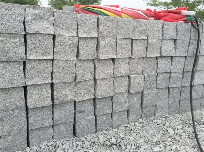 G603 Light Grey Granite Setts Cubes