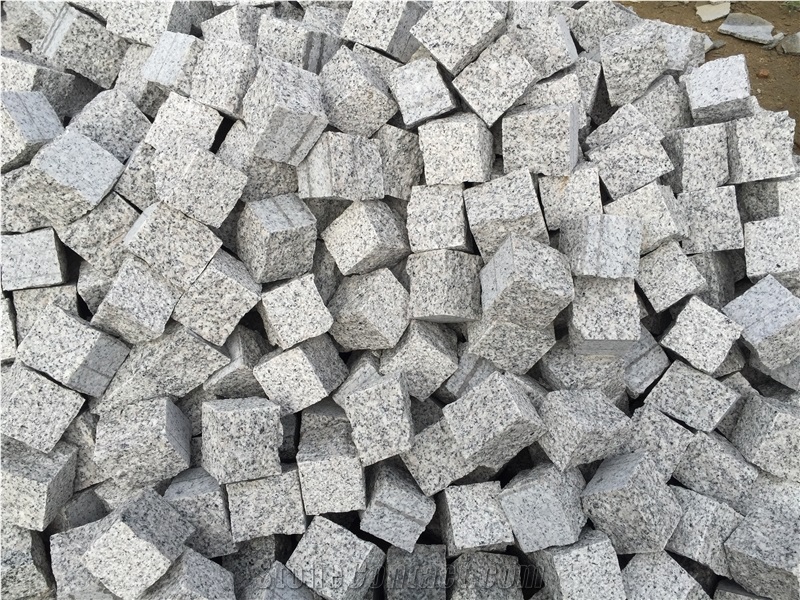 G603 Light Grey Granite Setts Cubes