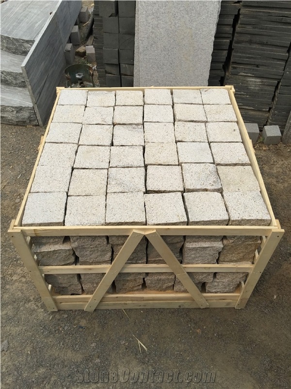 Rusty Gold Yellow Granite G682 Setts/Cubes