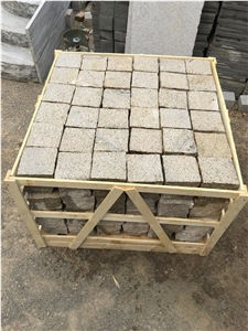 Rusty Gold Yellow Granite G682 Setts/Cubes