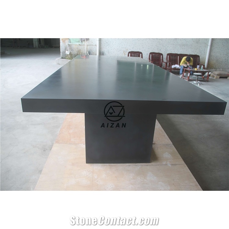 Modern Black Office Conference Table