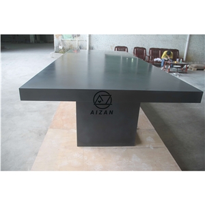 Modern Black Office Conference Table