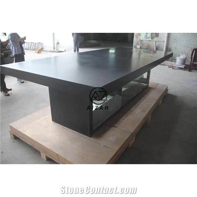 Modern Black Office Conference Table