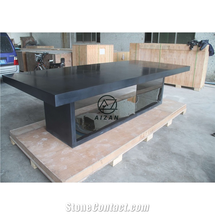 Modern Black Office Conference Table