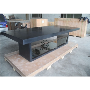 Modern Black Office Conference Table