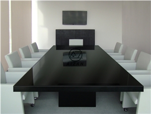 Modern Black Office Conference Table