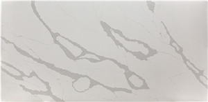 Artificial Calacatta White Quartz Kitchen Countertops