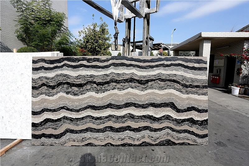 Bianco Venatino Calacatta Borghini Big Quartz Slab