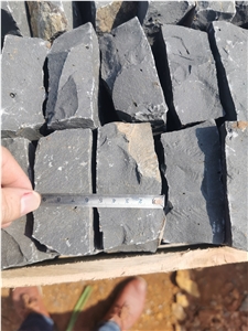 Black Basalt Cube Cobble Stone Driveway Pavers