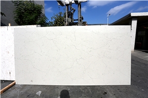 Caesarstone Blizzard Calacatta Nuvo Quartz Slabs