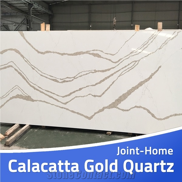 Calacatta Calcutta Gold Quartz Slabs