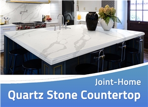 Calacatta Carrara Quartz Prefab Island Countertops