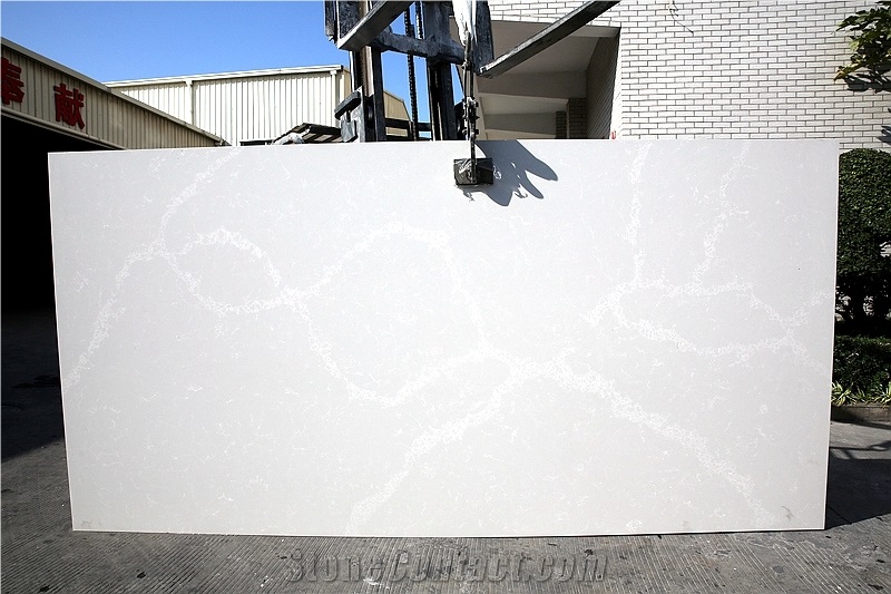 Calacatta Clacatta Light Grey White Quartz Slabs