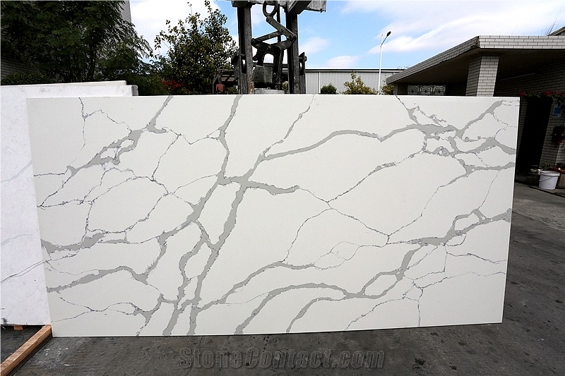 Calacatta Hanstone Quartz Kitchen Countertop Lowes