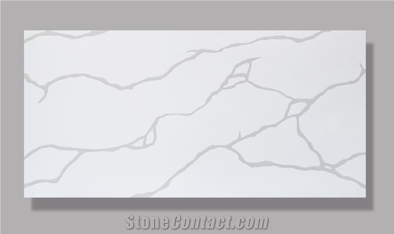 Calacatta Marble Manhattan Quartz Stone Tile Slabs