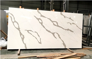Calacatta Roma Quartz Slab Stone Tiles for Kitchen