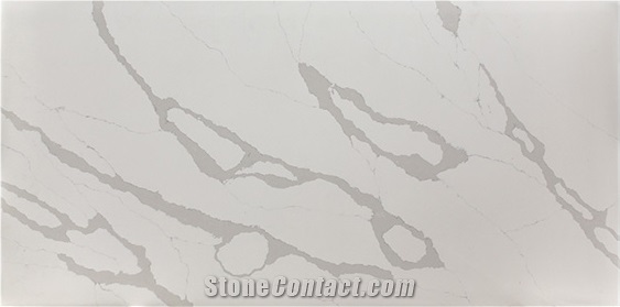 Calacatta Roma Quartz Slab Stone Tiles for Kitchen