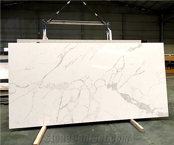 Calacatta White Artificial Walling Floor Slab Tile
