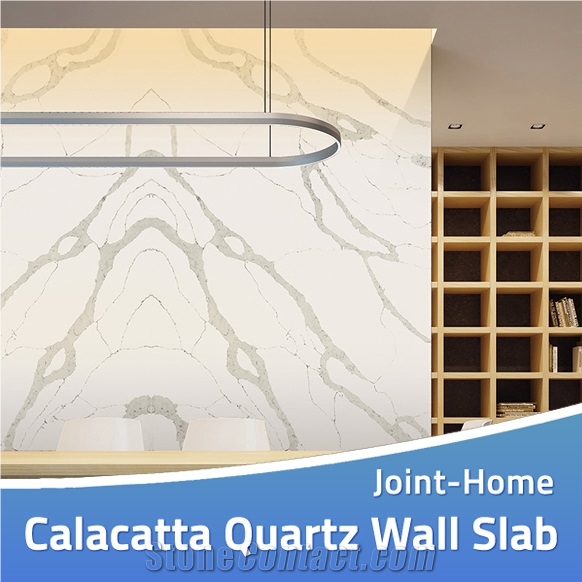 Calacatta White Engineered Stone Wall Tile Slabs