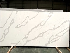 Calacatta White Engineered Stone Wall Tile Slabs