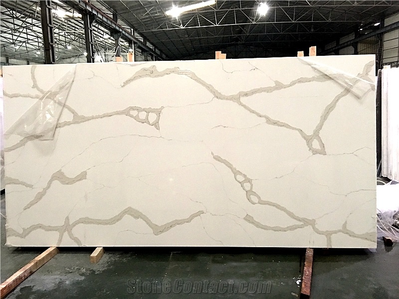 Cambria Brittanicca Gold Kitchen Quartz Stone Slab