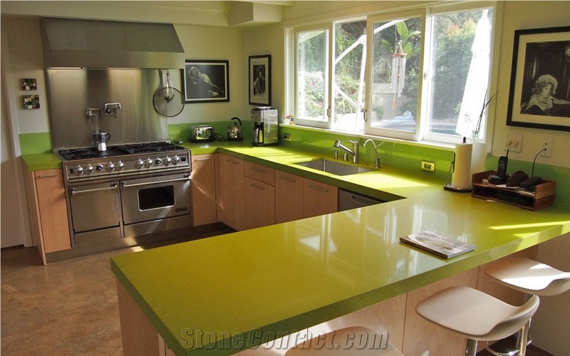 Cambria Swanbridge Green Color Quartz Countertops