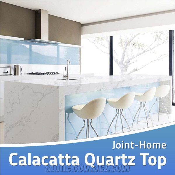 Cararra White Engineered Stone Quartz Countertops