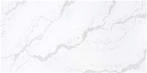 Cararra White Engineered Stone Quartz Countertops