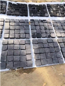 Cheap Black Granite Cube Stone Paving Mats 10x10