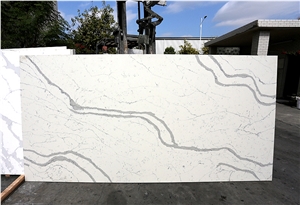 Cheap Calacatta Quartz Stone Kitchen Countertops
