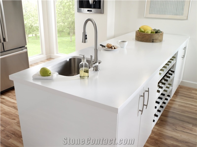 Cheap Super Pure White Engineered Quartz Slabs