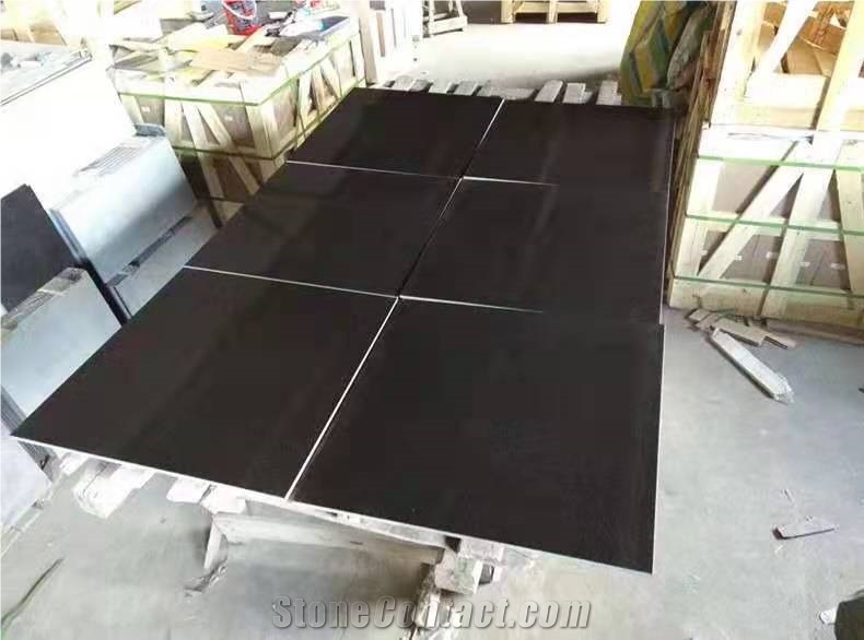 China Absolute Shanxi Black Granite Slab Tile